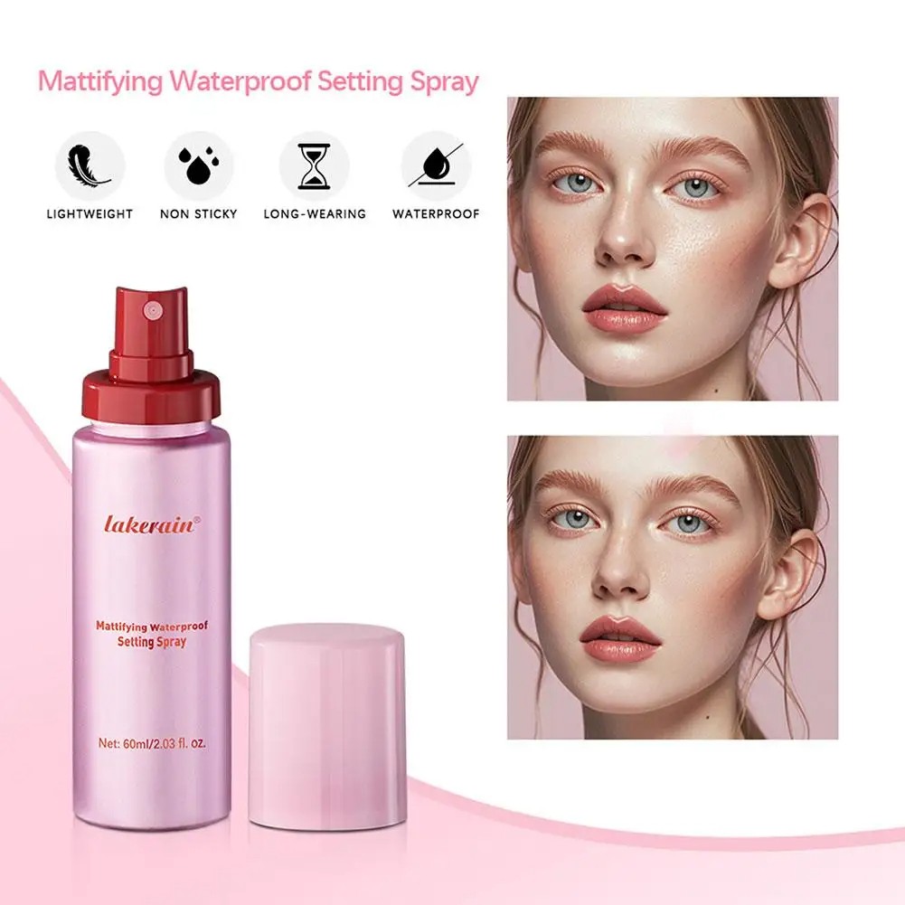 Mattifying Waterproof Setting Spray  Oil Control and Non-Sticky Makeup Fixer