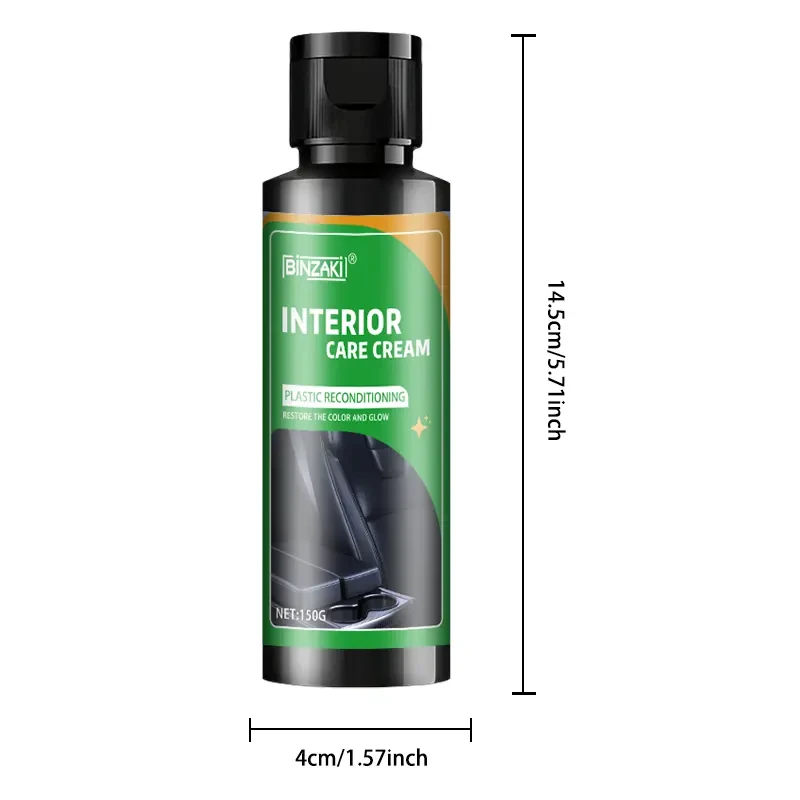 BINZAKI Car Interior Restorer for Plastic and Leather, 150g