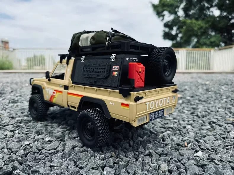 Semi-Trailer Short Trailer Buggy Conversion Hopper Trunk with Tires and Fender for RC Cars MN-82