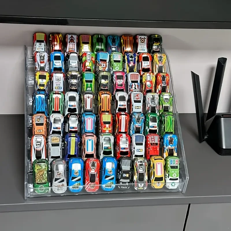 Versatile Acrylic Display Rack for Toy Cars & Jewelry Stackable, Multi-Layer Design, Perfect for Christmas & Holiday Gifts