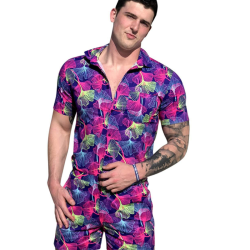 Summer short-sleeve jumpsuit Hawaiian Jellyfish