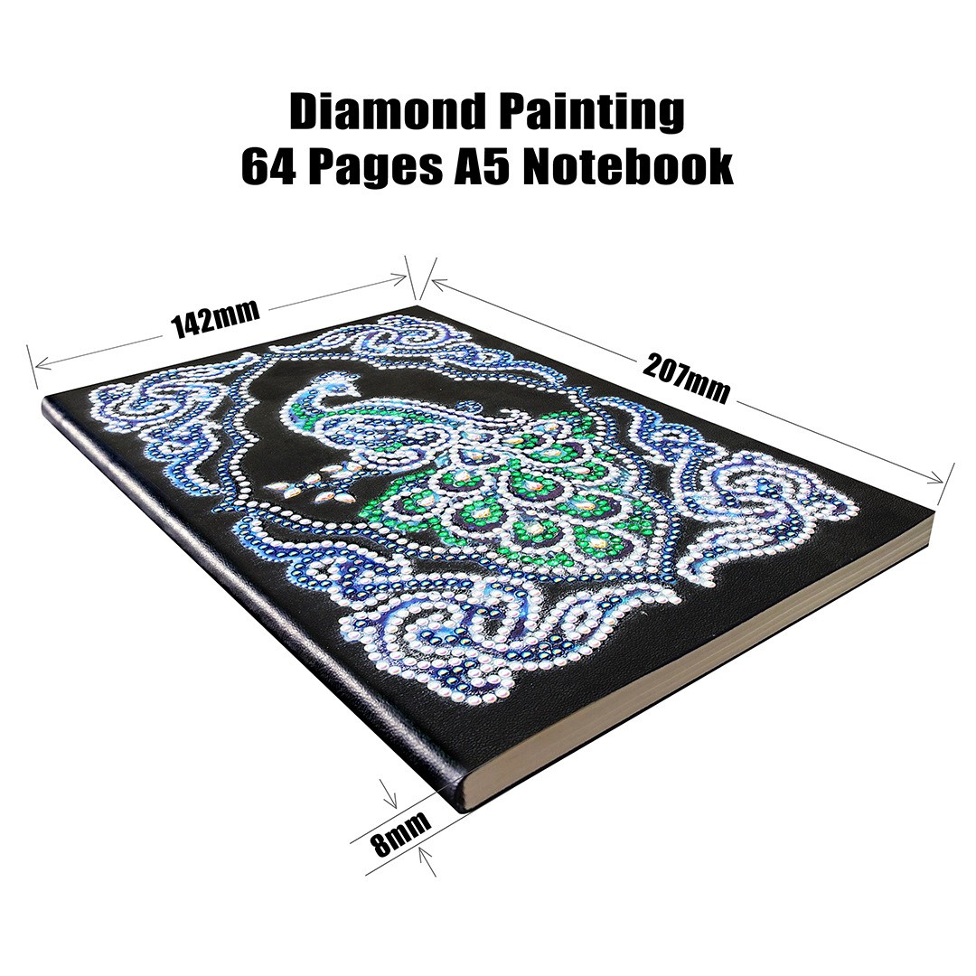 Peacock Beauty Journal Note Book Diamond Painting