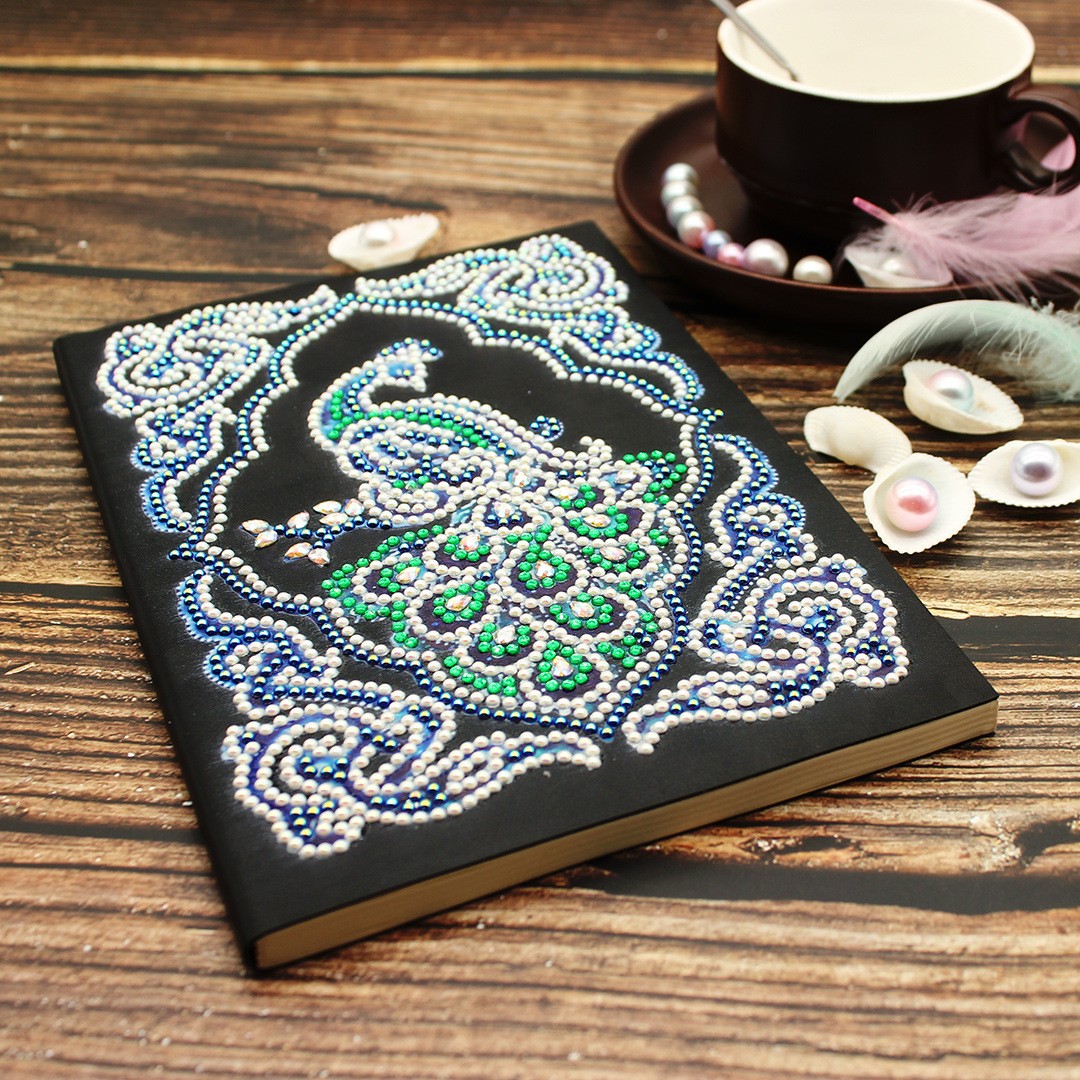 Peacock Beauty Journal Note Book Diamond Painting