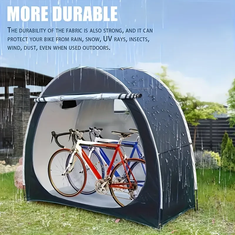 Heavy Duty Bicycle Storage Shed Tent Portable Outdoor Shelter for Bikes, Motorcycles, and Tools