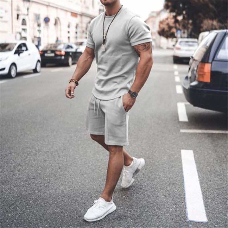 Ice Silk Male Casual Suit