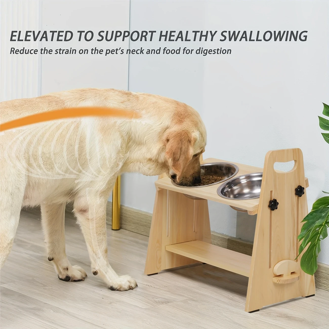 Elevated Dog Bowls 3 Height Adjustable Raised