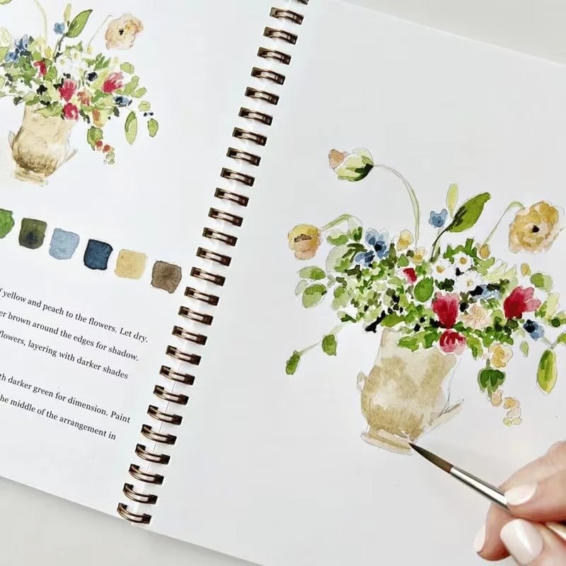 Watercolor Workbook Say Goodbye to Anxiety Awaken Your Artistic Talent