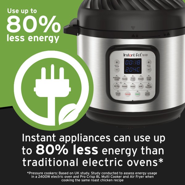 Duo Crisp, Air Fryer & Pressure Cooker Combo 8L - Instant Pot