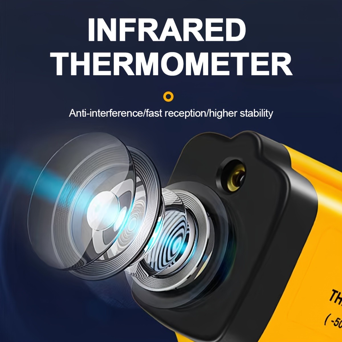 High-Precision Infrared Thermometer for Cooking, Grilling, and Engine Temperatures -58F to 1022F - Accurate and Easy to Use