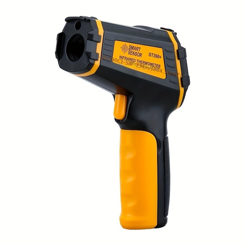 Non-Contact Digital Infrared Thermometer with Laser Temperature Meter, Hygrometer, and Color LCD Display - Accurate and Fast Temperature Readings with Light Alarm