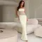 Y2K Lace Suspender Dress Fashion Sexy Lace Long Dresses Party Evening Club Beach Clothing For Women