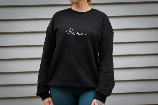Muse Sweatshirt - Black crew neck