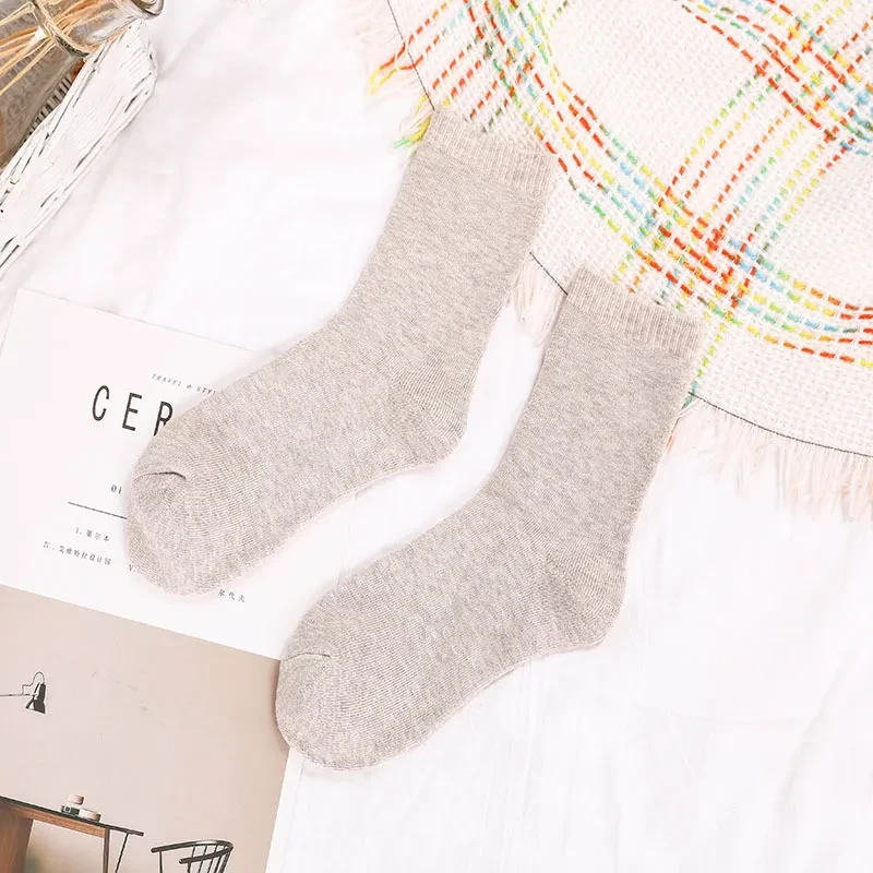 Towel Socks Winter Men's Thickened Plus Velvet Cotton Socks Grey