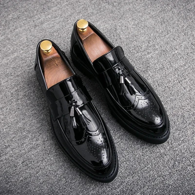 Black Casual Shoes Without Laces