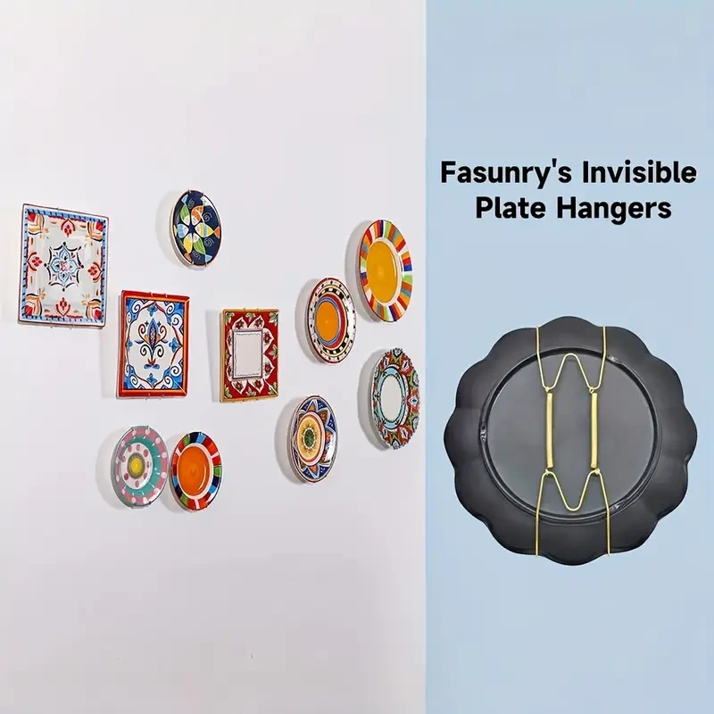 4 Plate Wall Display Rack