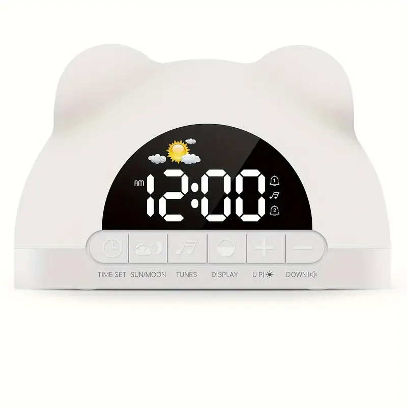 SMOUPING Bear Wake-Up Light Alarm Clock