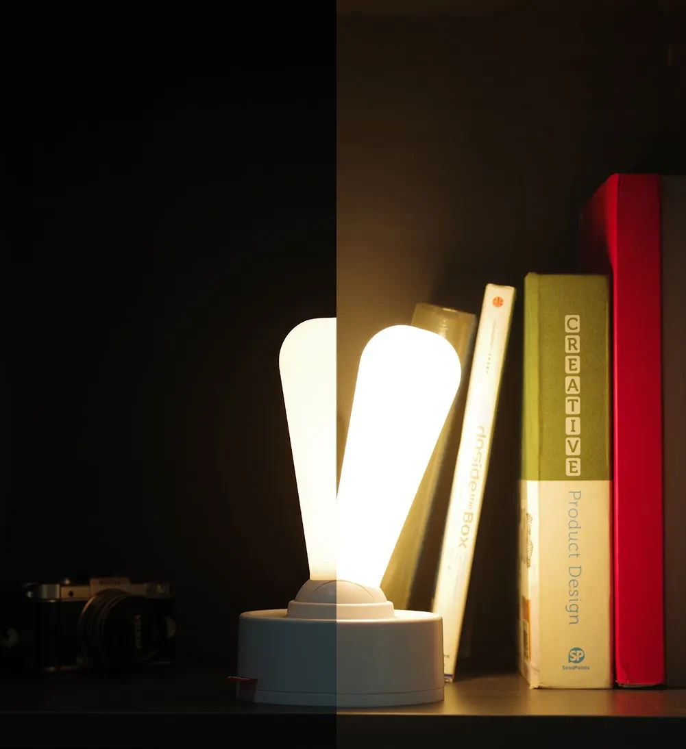 Toggle Light Indoor Bedroom Bedside Atmosphere Light Silicone USB Rechargeable Wall Light Silicone Small Night Lamp Decoration Home Decor