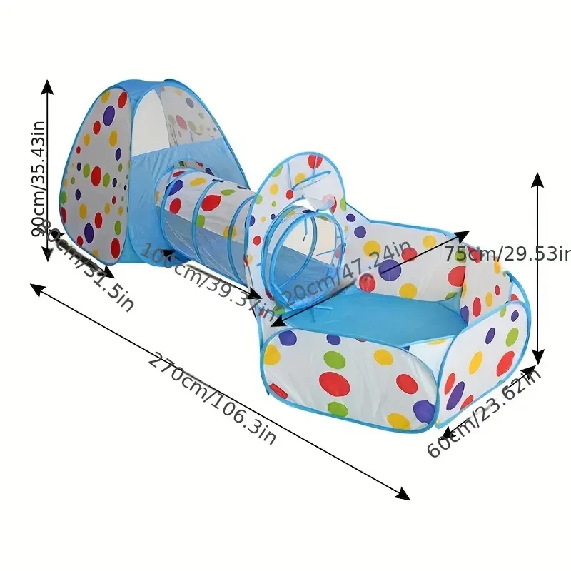 Kids' Indoor Ball Pool & Tunnel Tent