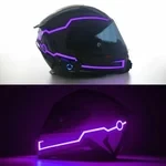 Motorcycle Helmet Light LED DIY Helmet LED Light Motorbike Reflective Strips