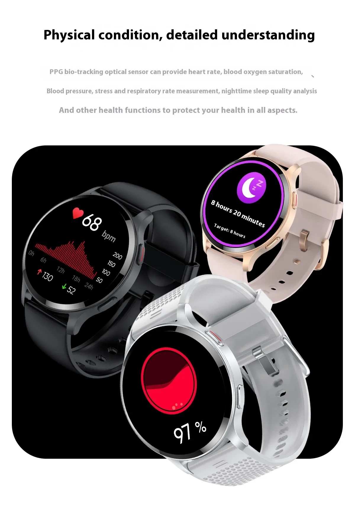 Bluetooth Calling Heart Rate Blood Oxygen Sleep LW77 Smart Watch