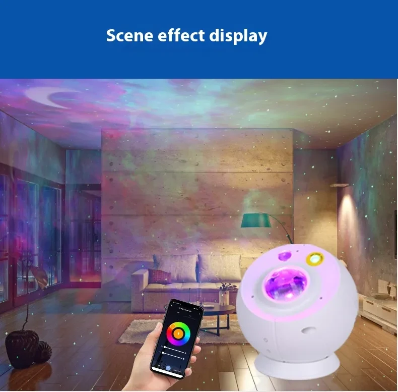Remote Control Nebula Projection LED Starry Sky Light