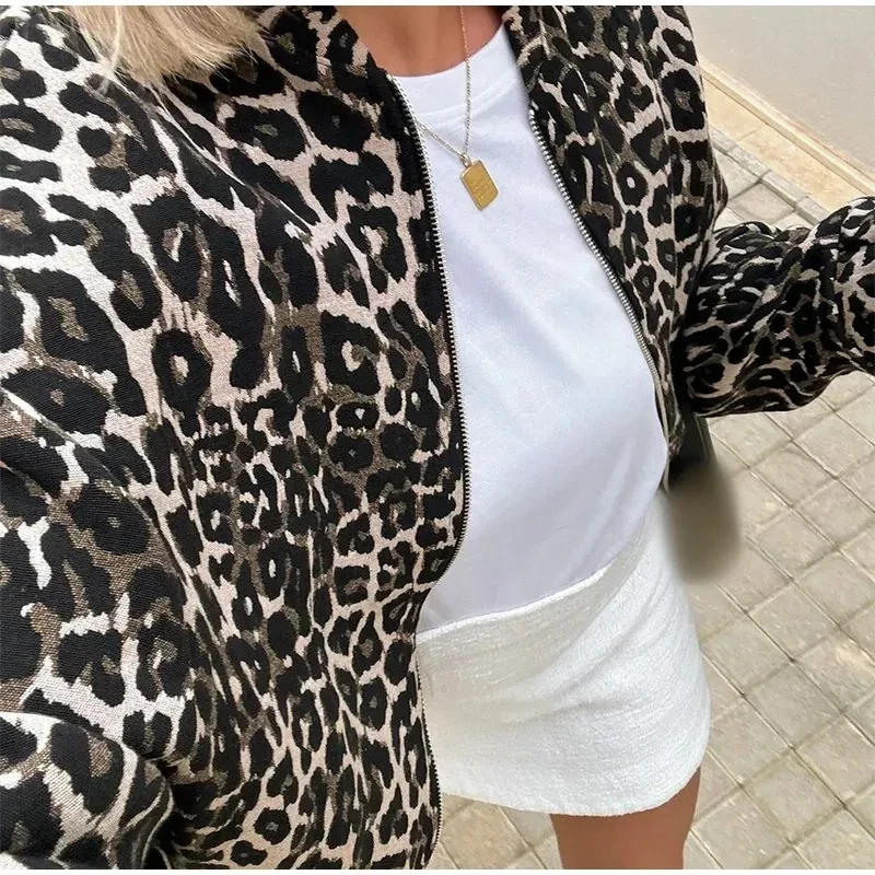 Plus Size Leopard Jacket