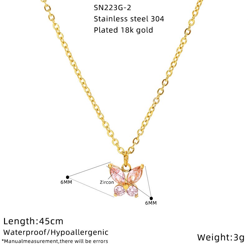 Light Luxury Diamond Peacock Green Clavicle Chain