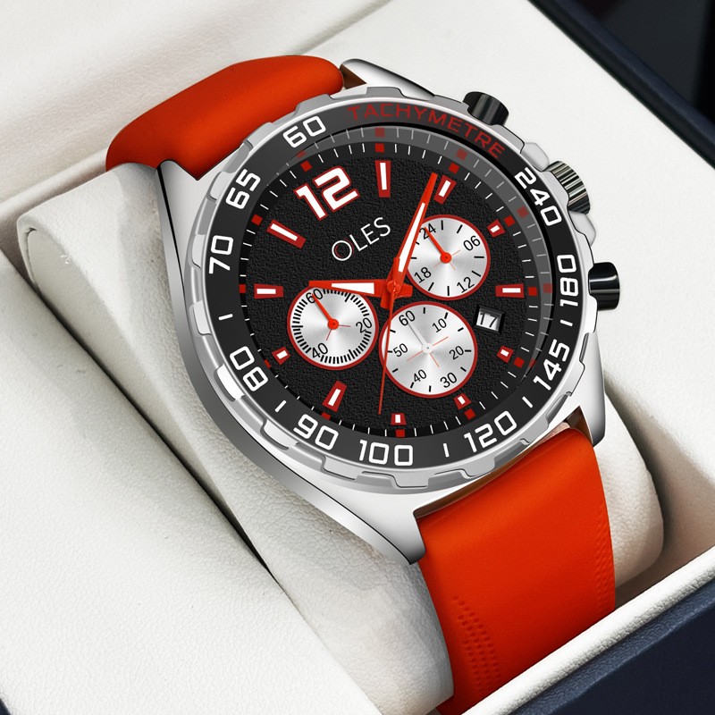 Multifunctional Night Light Waterproof Men's Quartz Watch