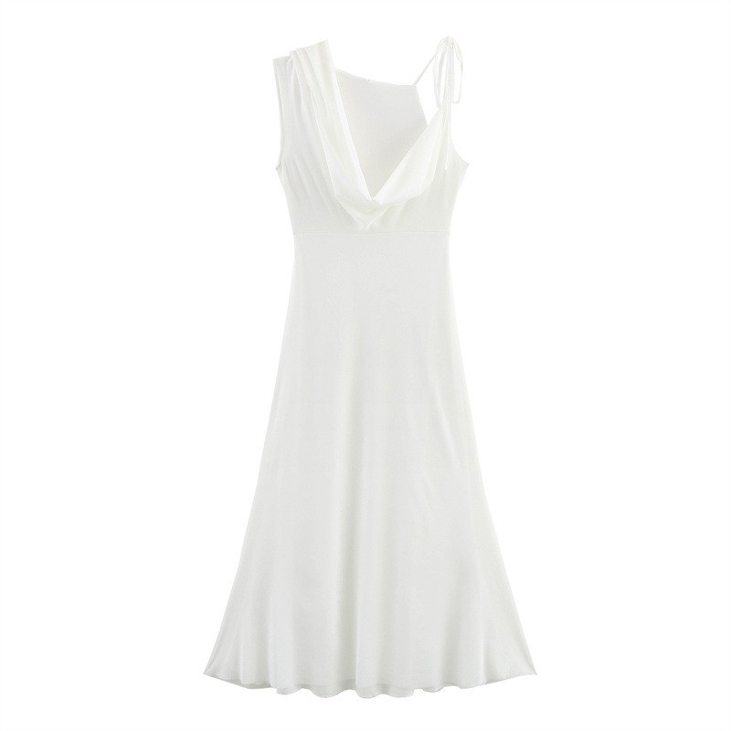 Swing Collar Sheath Sexy Chiffon Dress