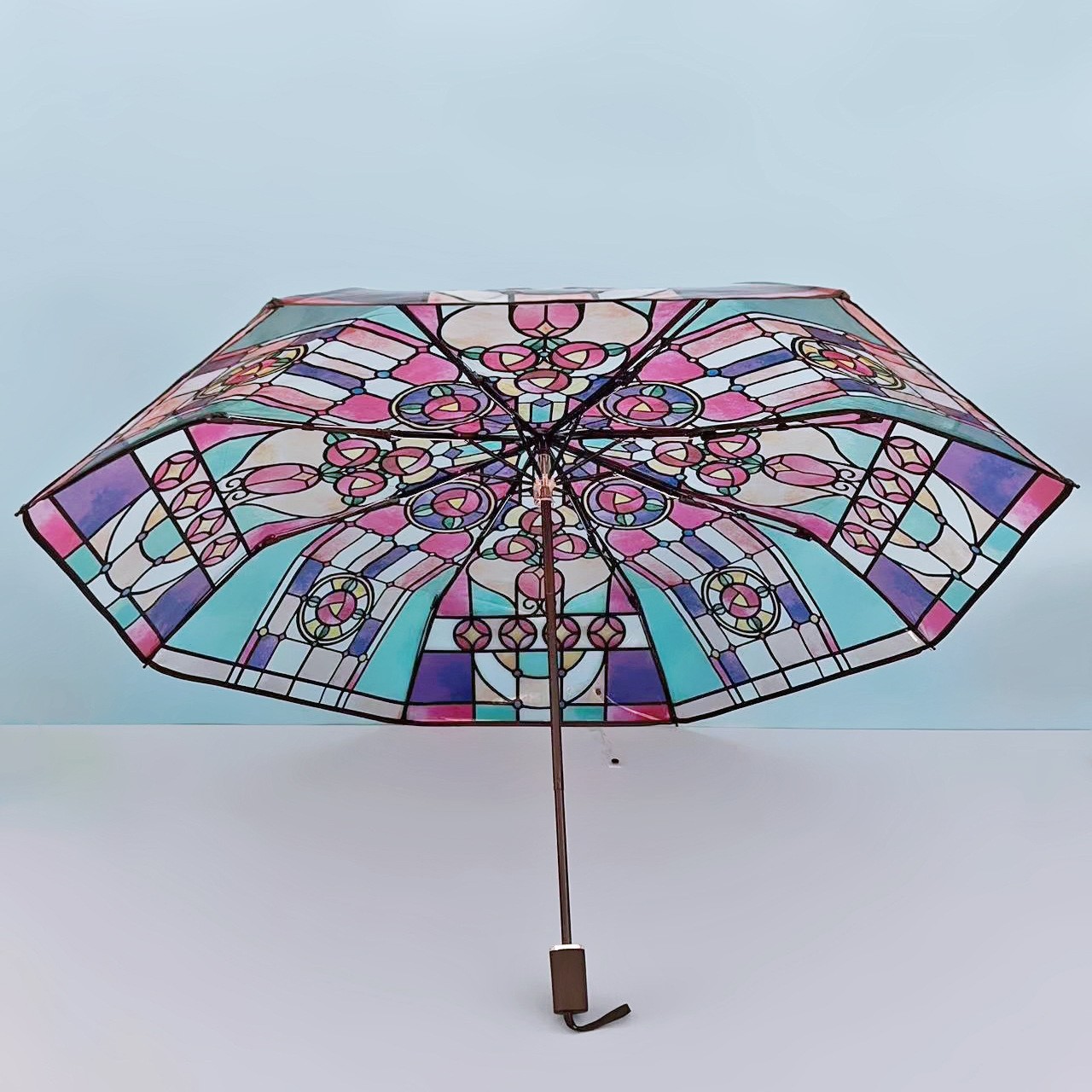 Vintage Stained Automatic Umbrella