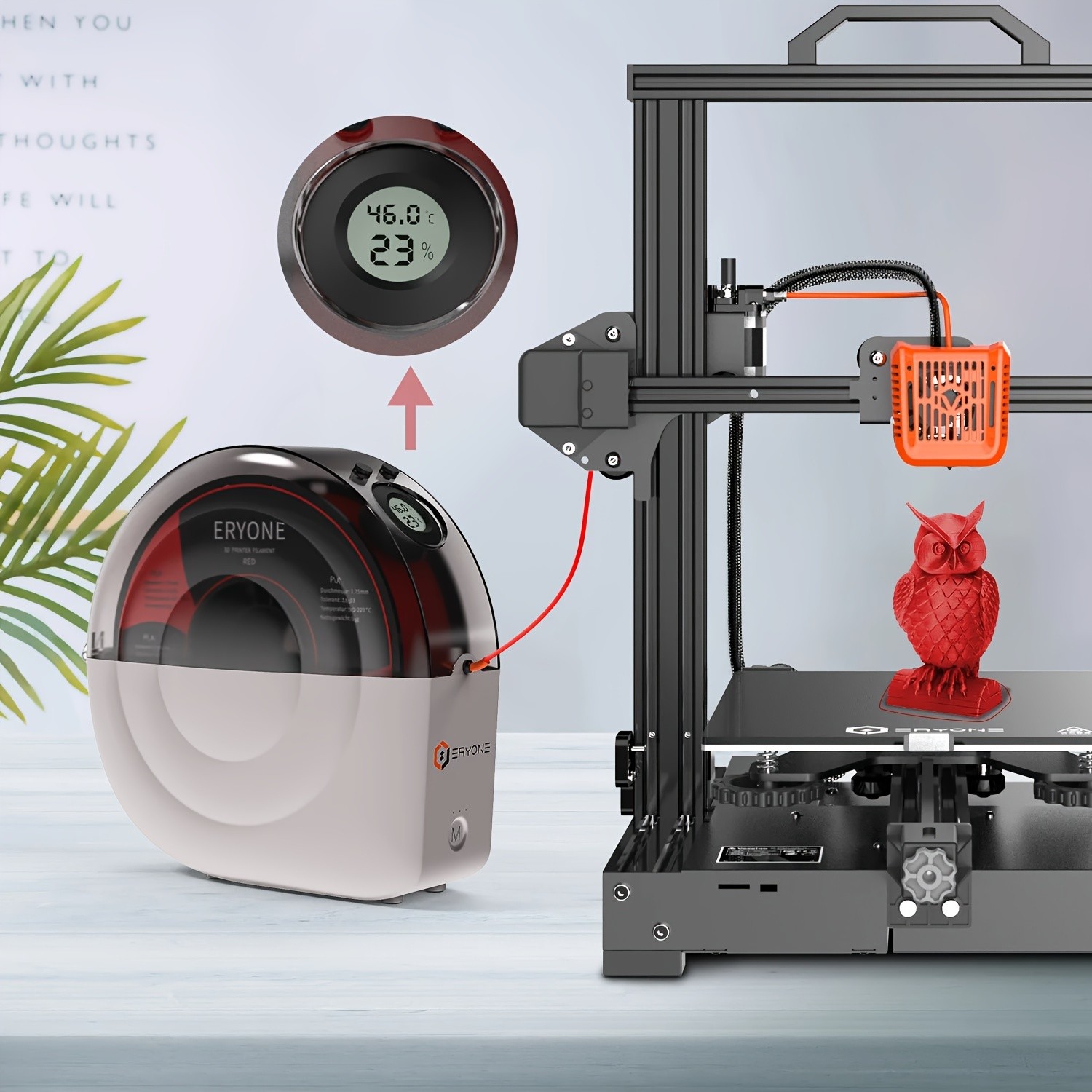 ERYONE Promotion New Snail Dryer Box M2 For 3D Printing Filament All-Round Drying With High Precision Thermohygrometer