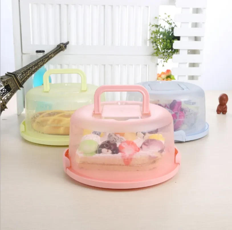 Round Plastic Cake Container