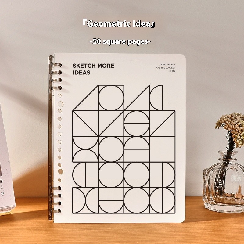 A5 Grid Spiral Notebook