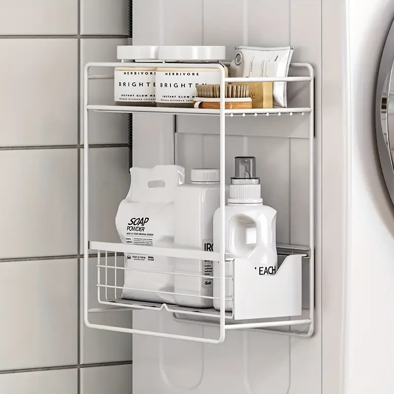 Metal Pull-Out Laundry Storage Organizer