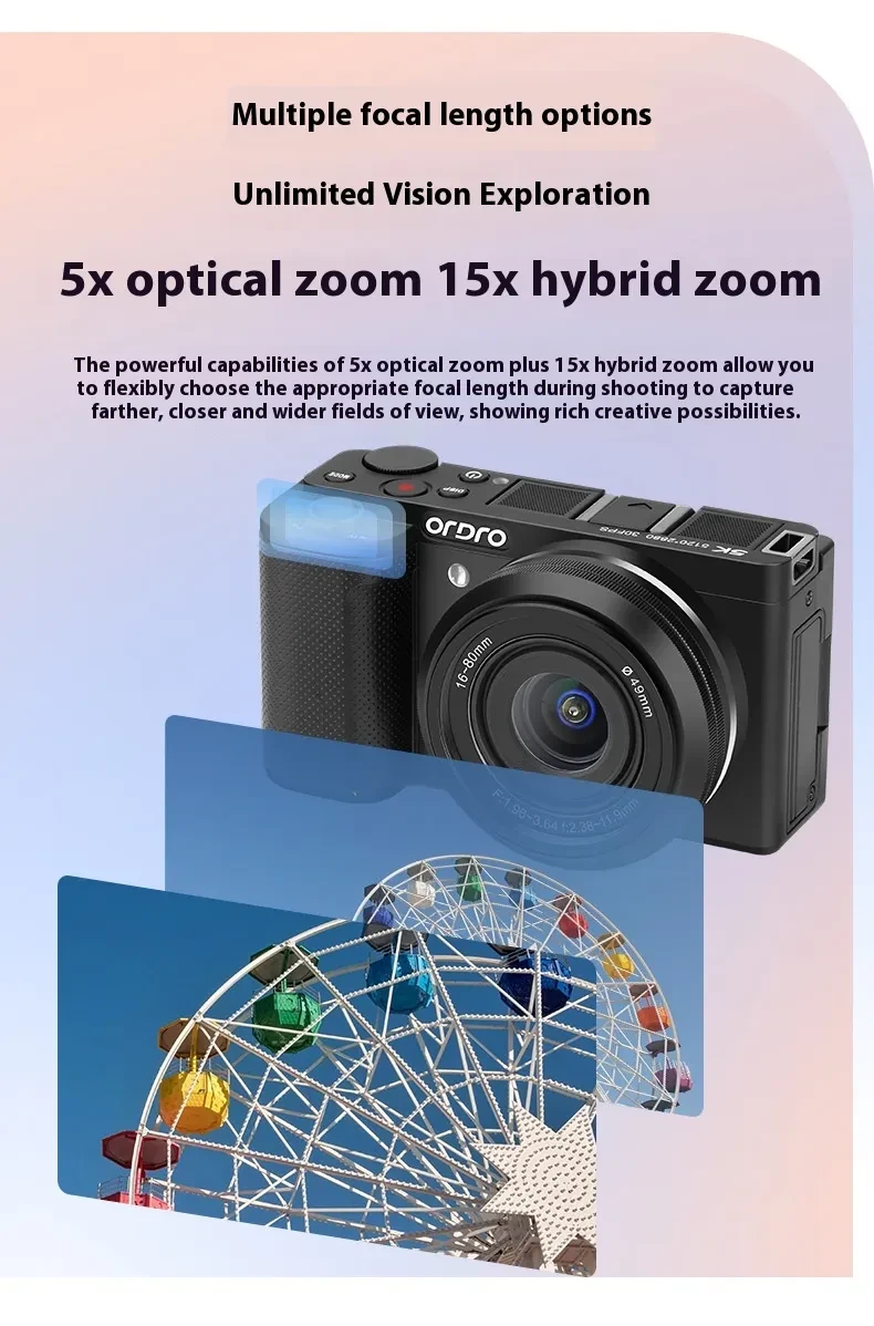 Optical Digital Micro Single Camera Student Live Vlog Ultra Wide Angle