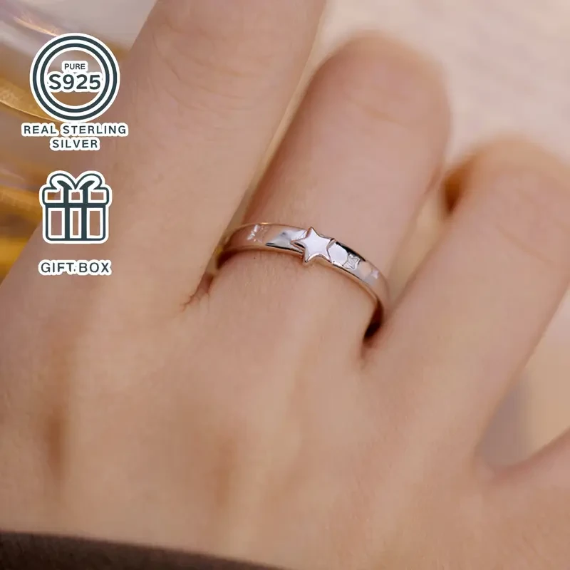 S925 Silver Star Ring  A Minimalist Statement of Light, Style, and Everyday Confidence