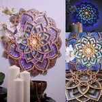 Mandala Yoga Room Night Light LED Ambient Light