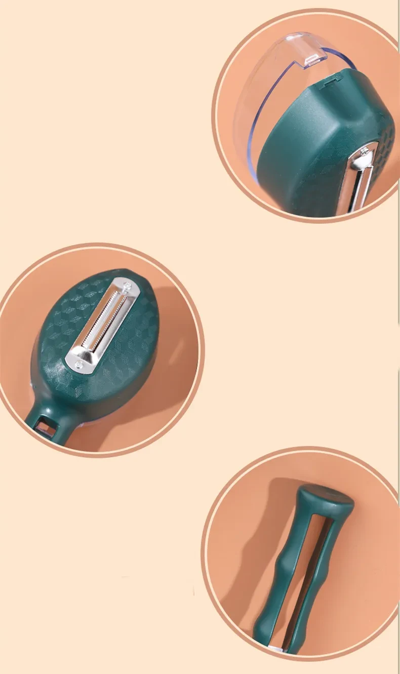 Peeling Knife With Storage Lid Fruit And Potato Peeler Kitchen Gadgets