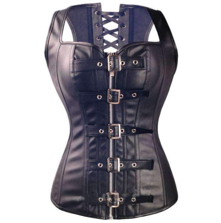 Plus Size Black Corset Top