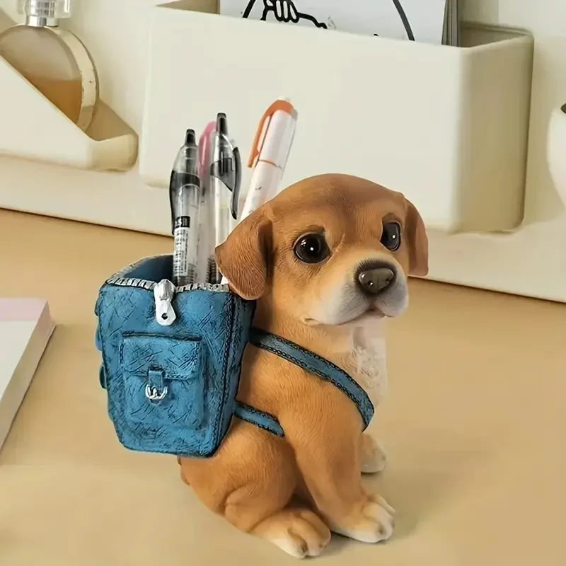 Pen Holder for Desk - Dog-Shaped Desk Organizer