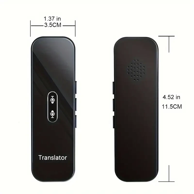 137-Language Instant Smart Voice Translator - Real-Time Bi-Directional Translation with APP Display