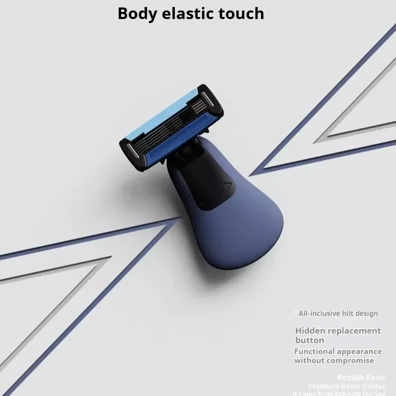 Men's Manual Shaver 5-layer Blade Shaver Mini Travel Portable