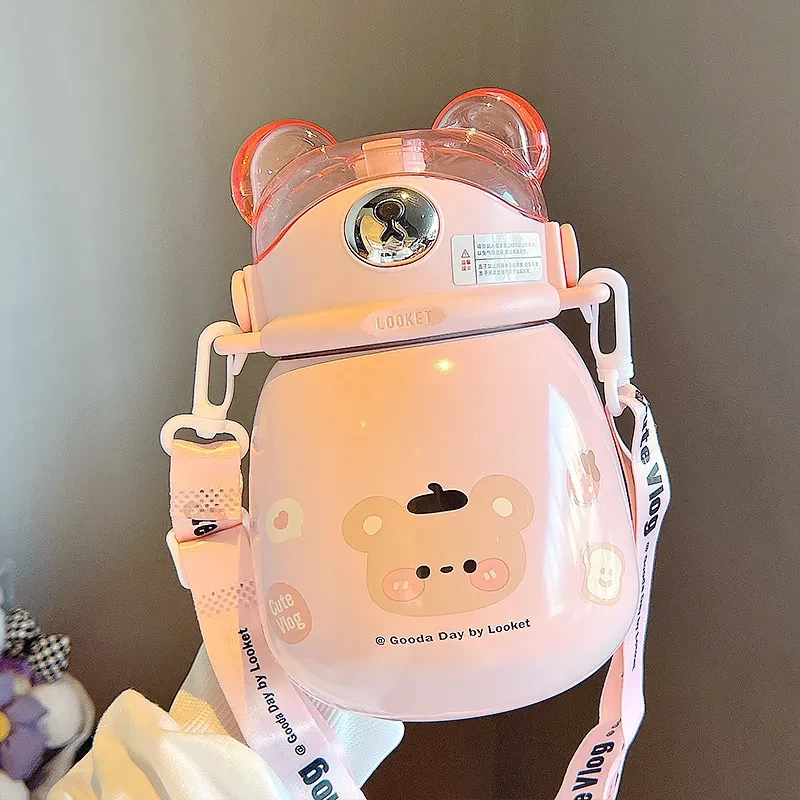 Stainless Steel High-value Bomb Lid Straw Pot Belly Cup