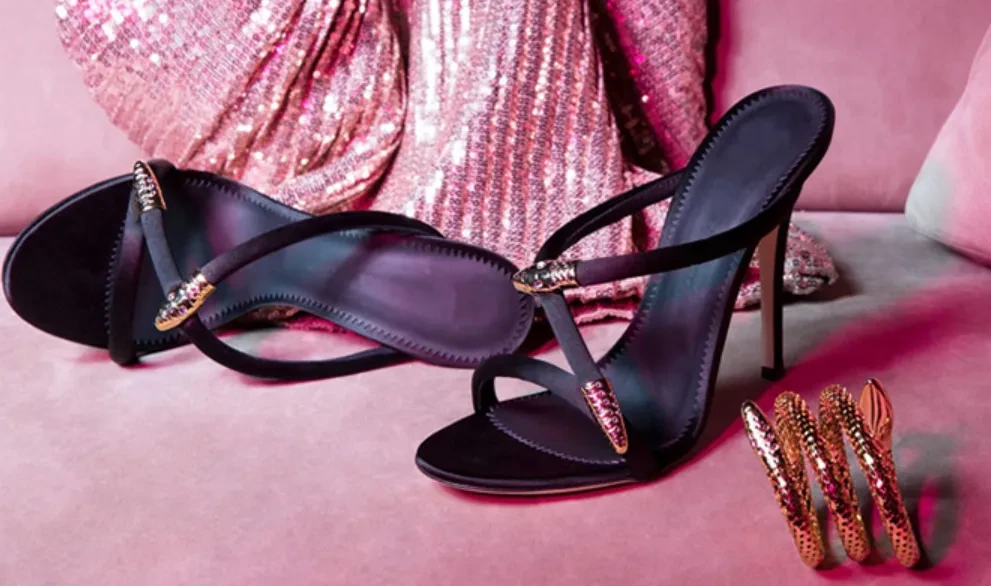 Black Sandals Stiletto Sandals