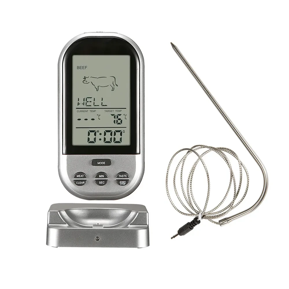 Wireless barbecue thermometer