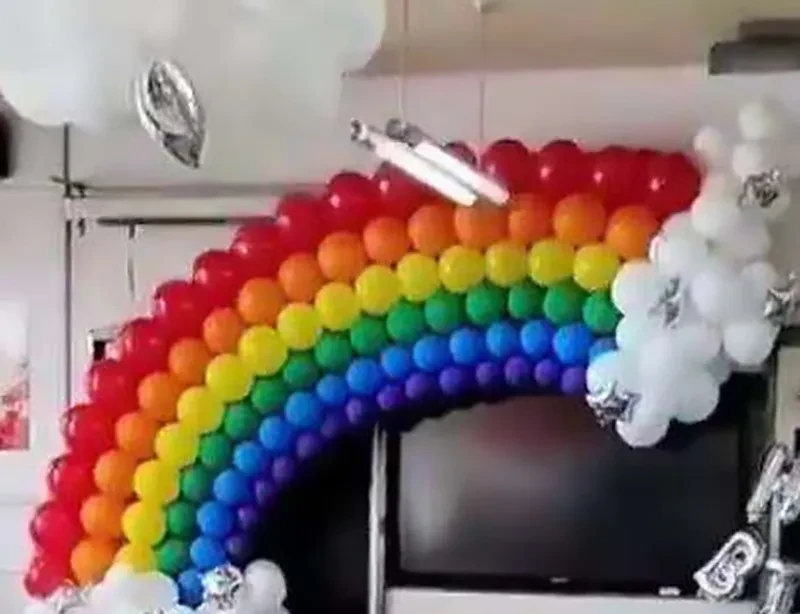 Birthday Festive Latex Balloons Decoration Arrangement