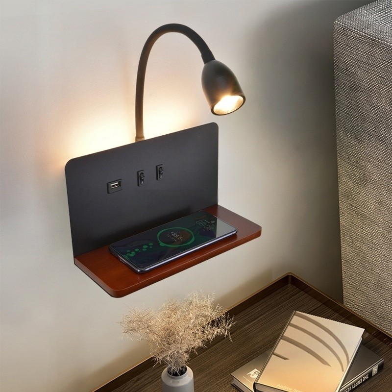 Wall Lamp Wireless Charging Spotlight Rack