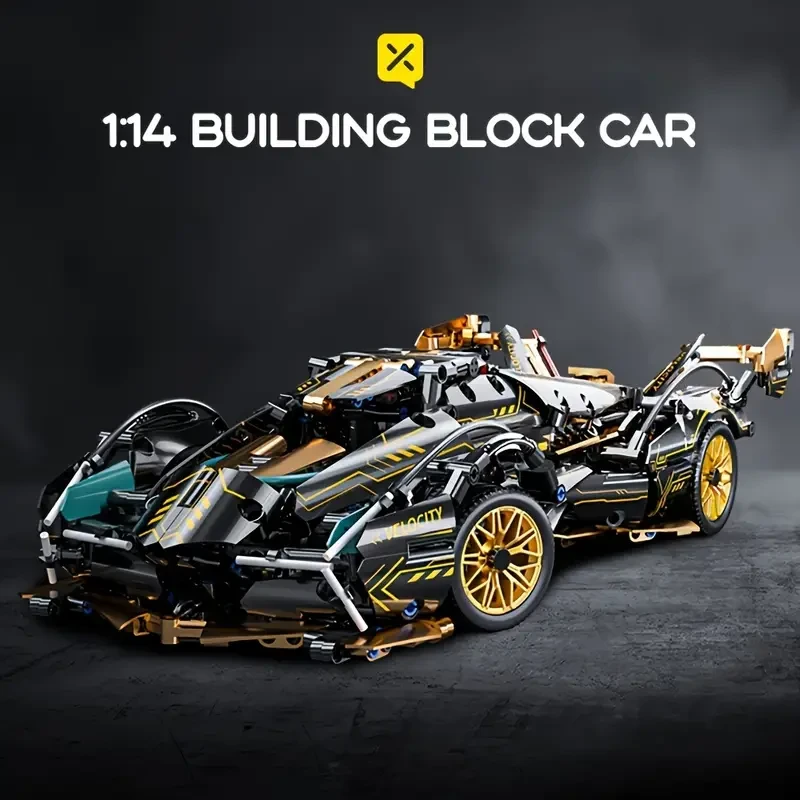 1259pcs Supercar Building Blocks Model Toy Set