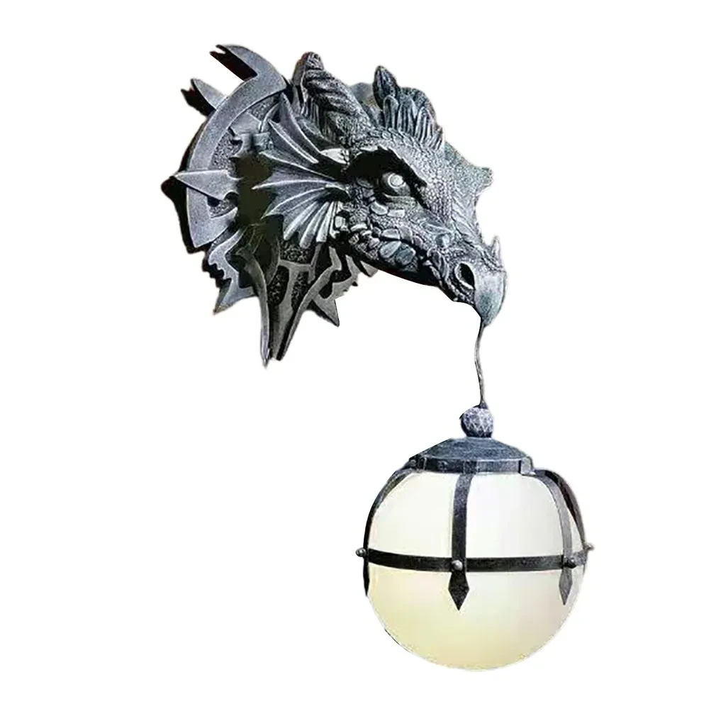 Industrial Wind Dinosaur Hanging Lamp Resin Crafts