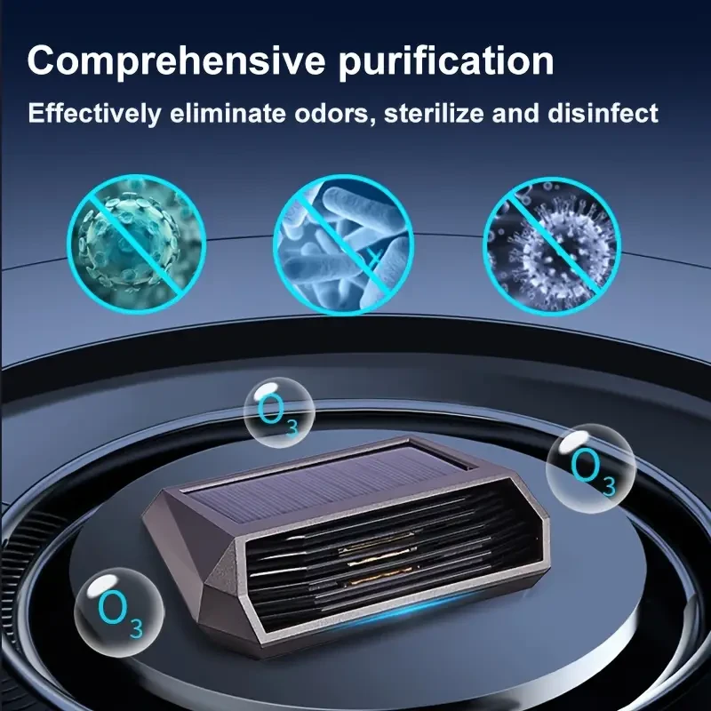 Solar-Powered Car Air Purifier with Automatic Parking Operation